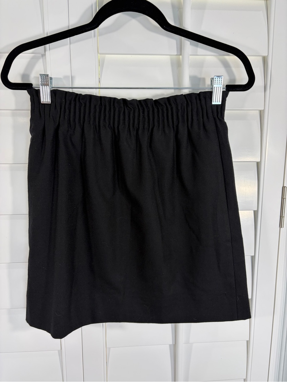 J. Crew Lined Black Elastic-Waist Mini Skirt (2)